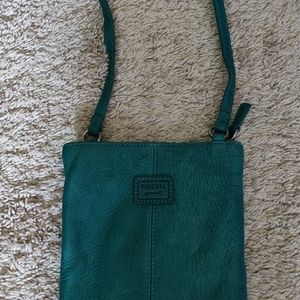 Fossil Leather Cross-Body Purse W built-in Wallet